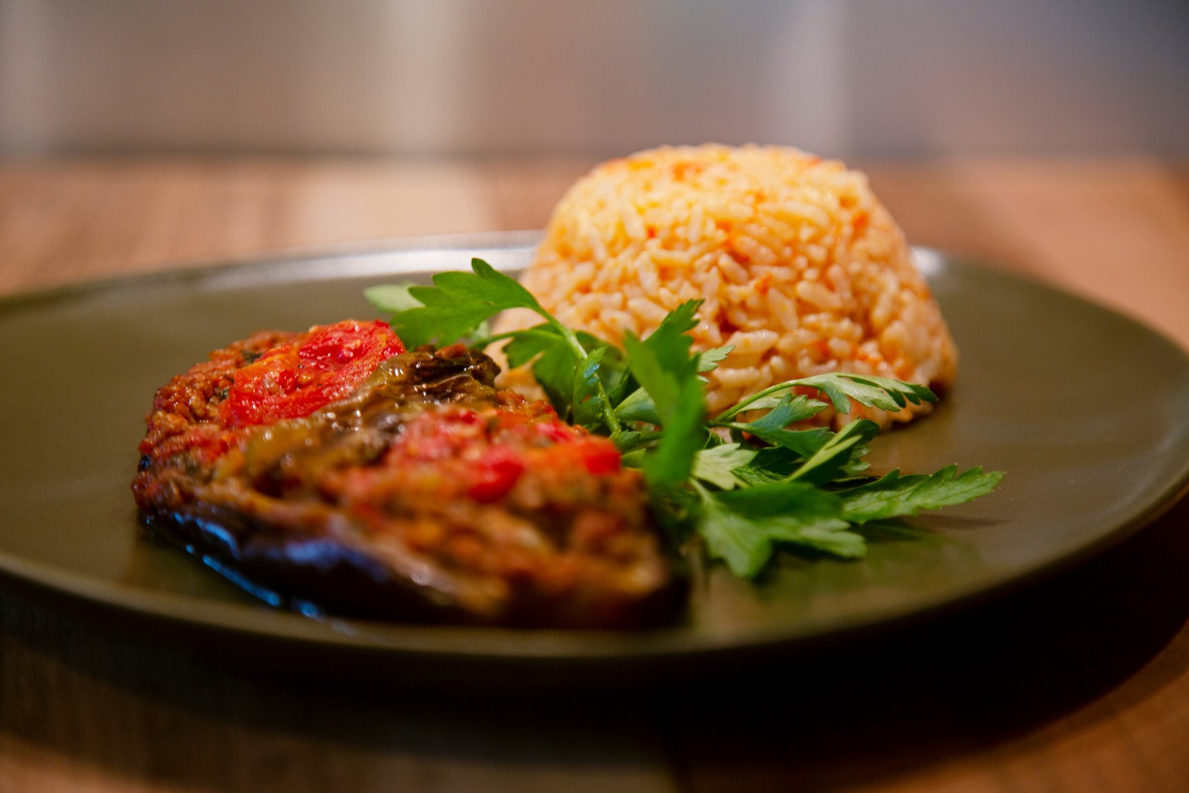 Turkish traditional eggplant dish - Karnıyarık